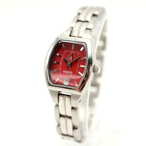Fossil AZ Diamondbacks MLB Red 21mm Womens Watch Steel Bracelet w New Battery